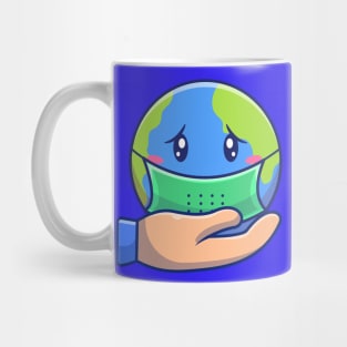 Save World From Virus Cartoon (2) Mug